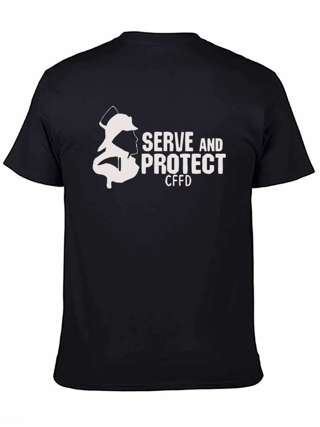 Firefighter Serve and Protect Black T-Shirt product image 4
