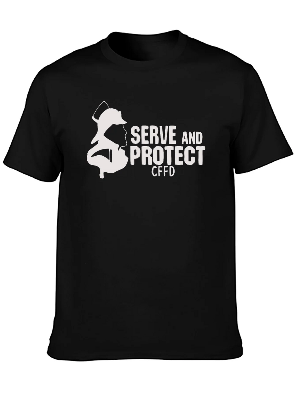Firefighter Serve and Protect Black T-Shirt product image 3