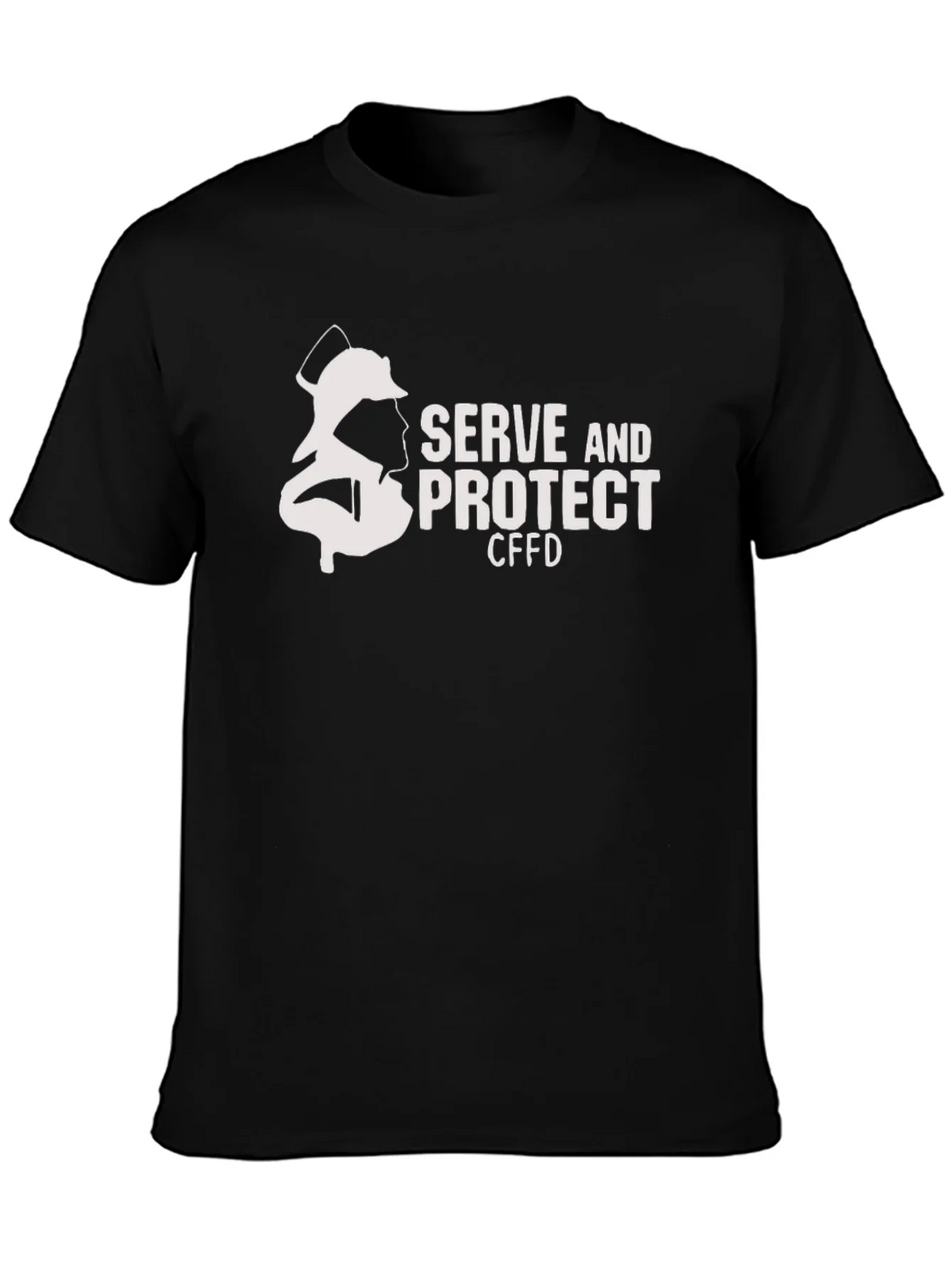 Firefighter Serve and Protect Black T-Shirt product image 3