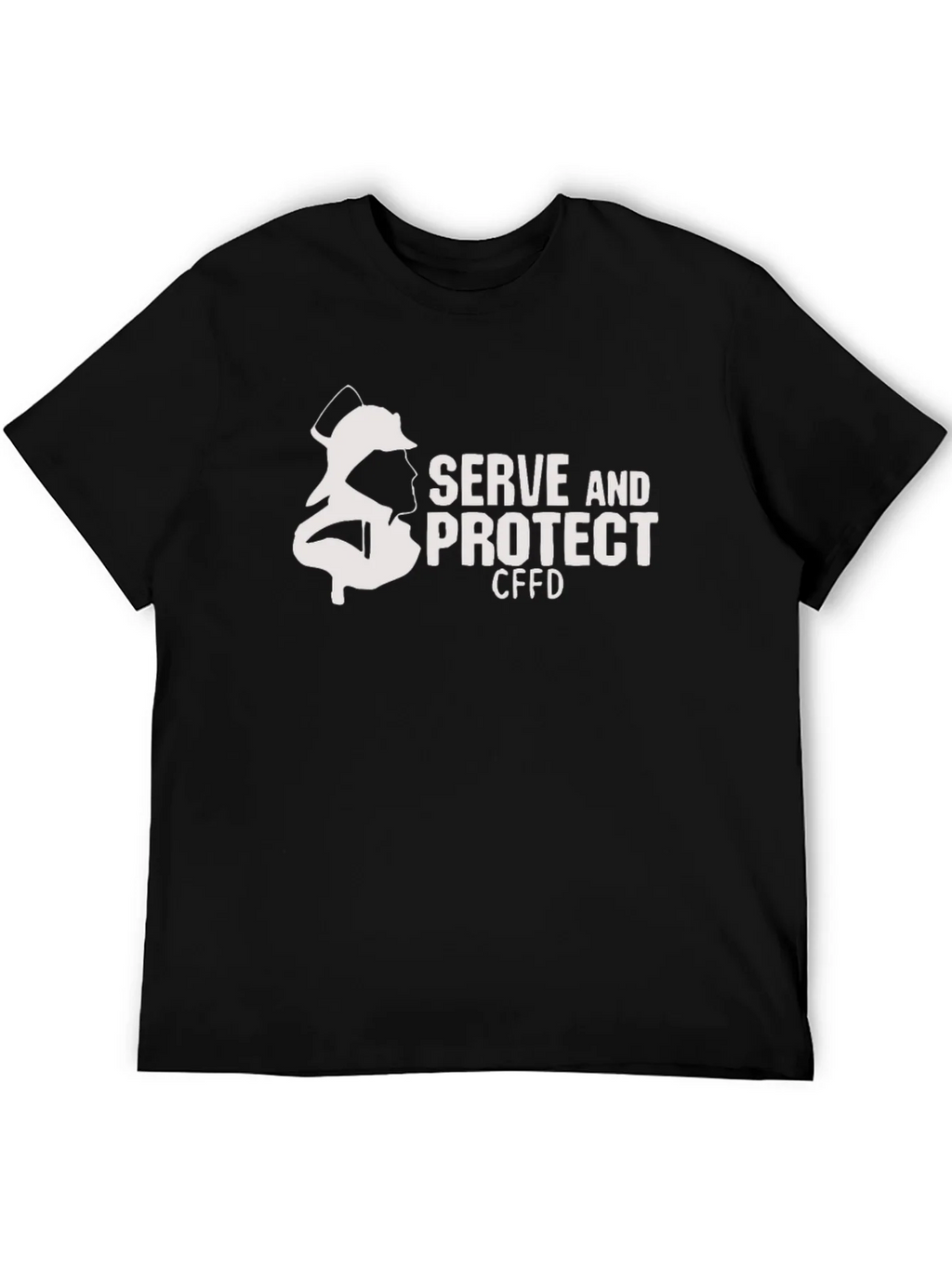 Firefighter Serve and Protect Black T-Shirt product image 5