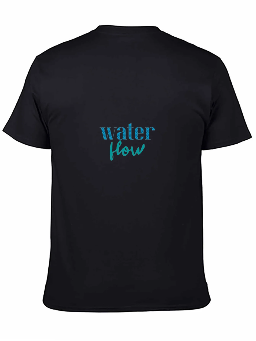 Water Flow Graphic Print Black T-Shirt product image 4