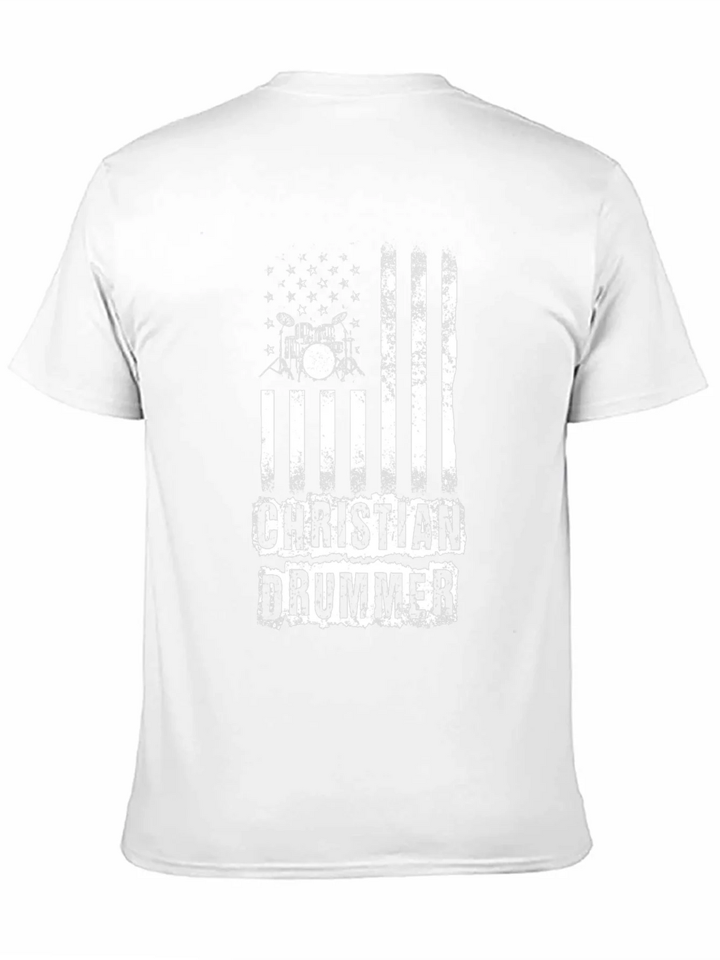 Christian Drummer Graphic Tee - Black Cotton Blend Shirt product image 10