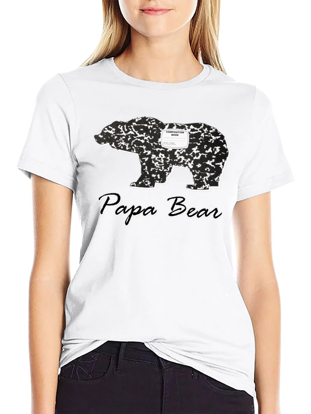 Papa Bear Composition Book T-Shirt product image 8