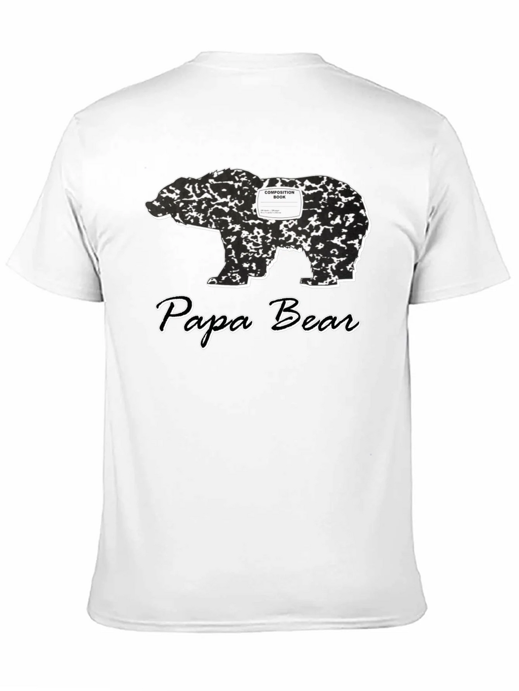 Papa Bear Composition Book T-Shirt product image 10