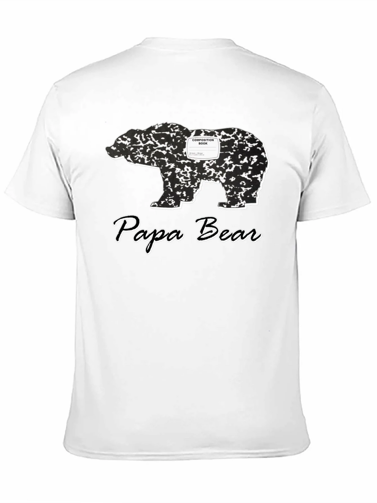 Papa Bear Composition Book T-Shirt product image 10