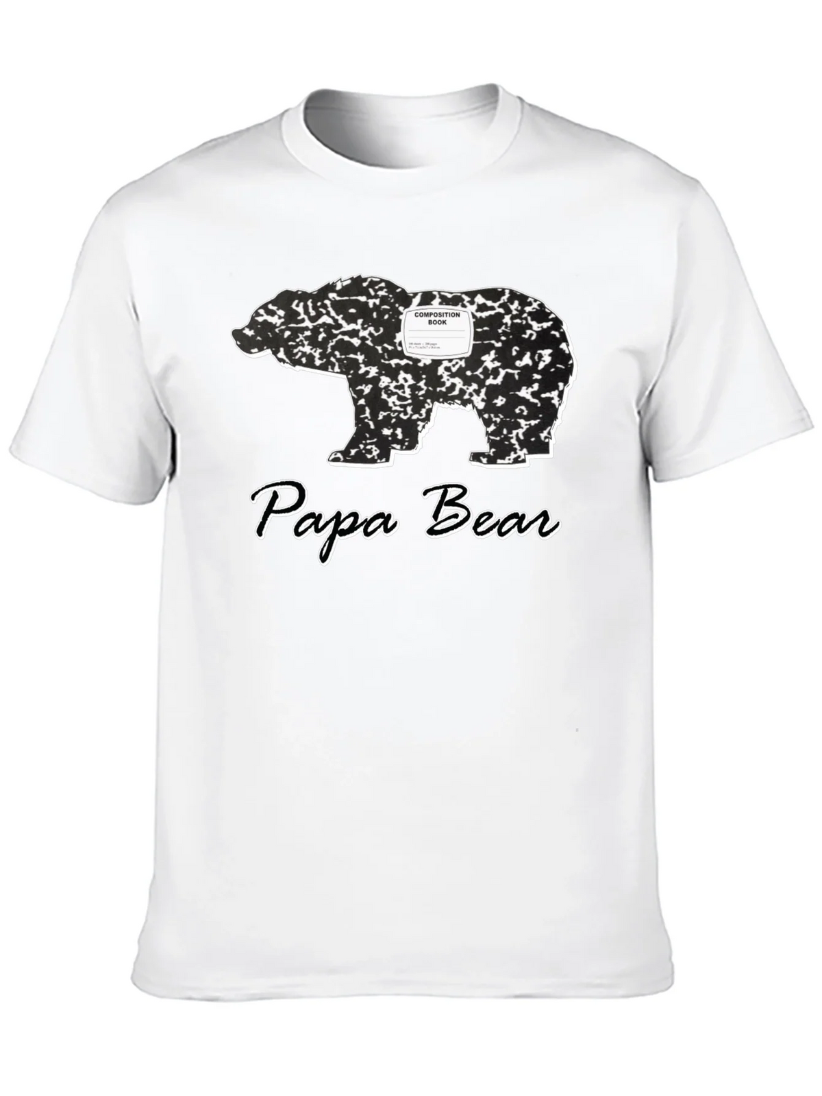 Papa Bear Composition Book T-Shirt product image 9