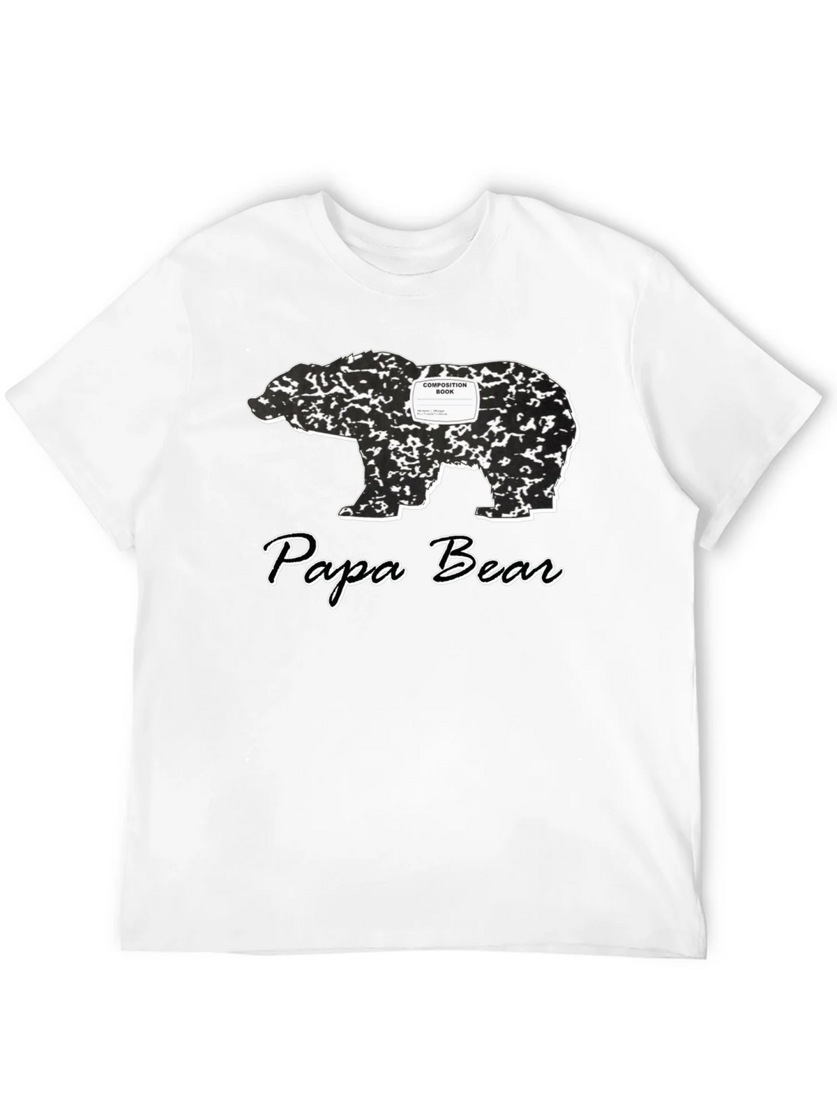 Papa Bear Composition Book T-Shirt product image 11