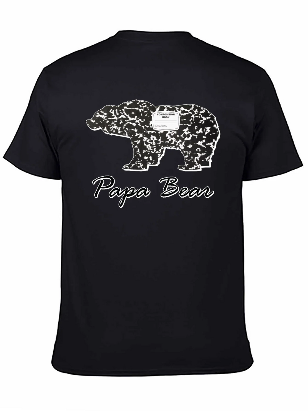 Papa Bear Composition Book T-Shirt product image 4