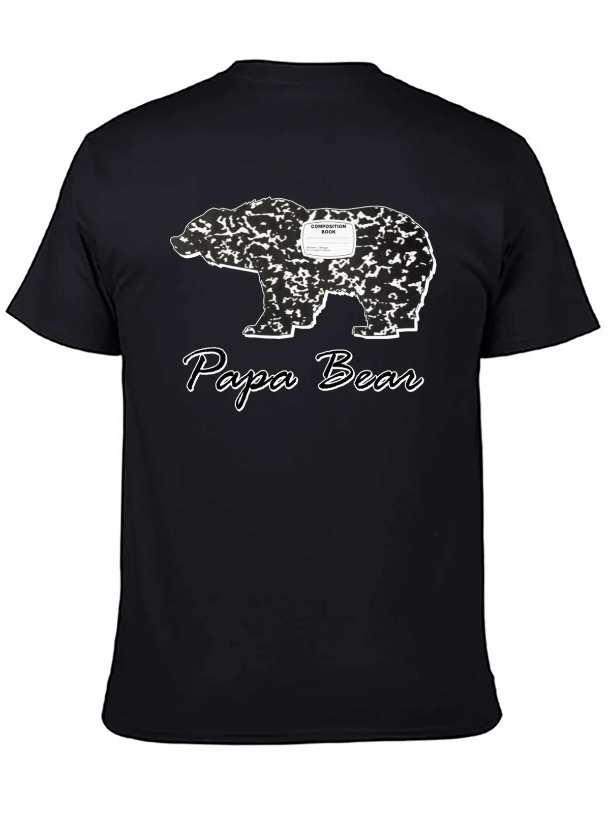 Papa Bear Composition Book T-Shirt product image 4
