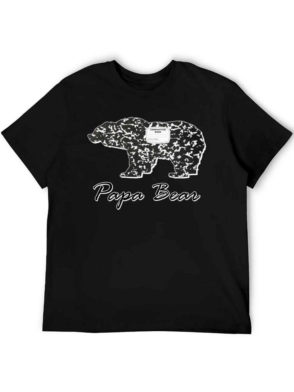 Papa Bear Composition Book T-Shirt product image 5