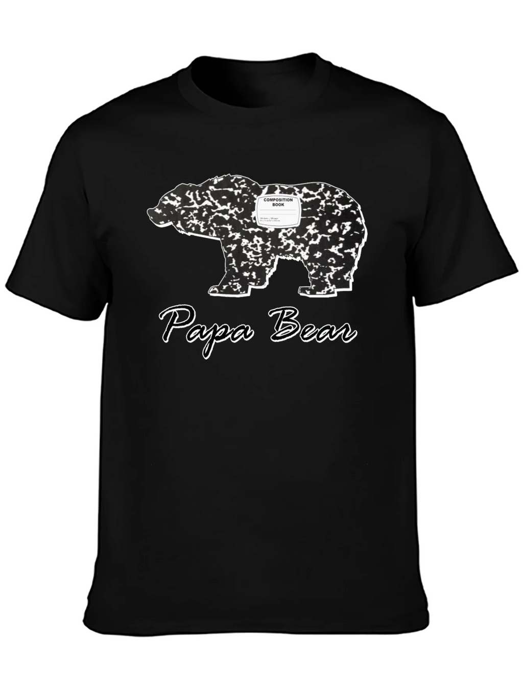 Papa Bear Composition Book T-Shirt product image 3