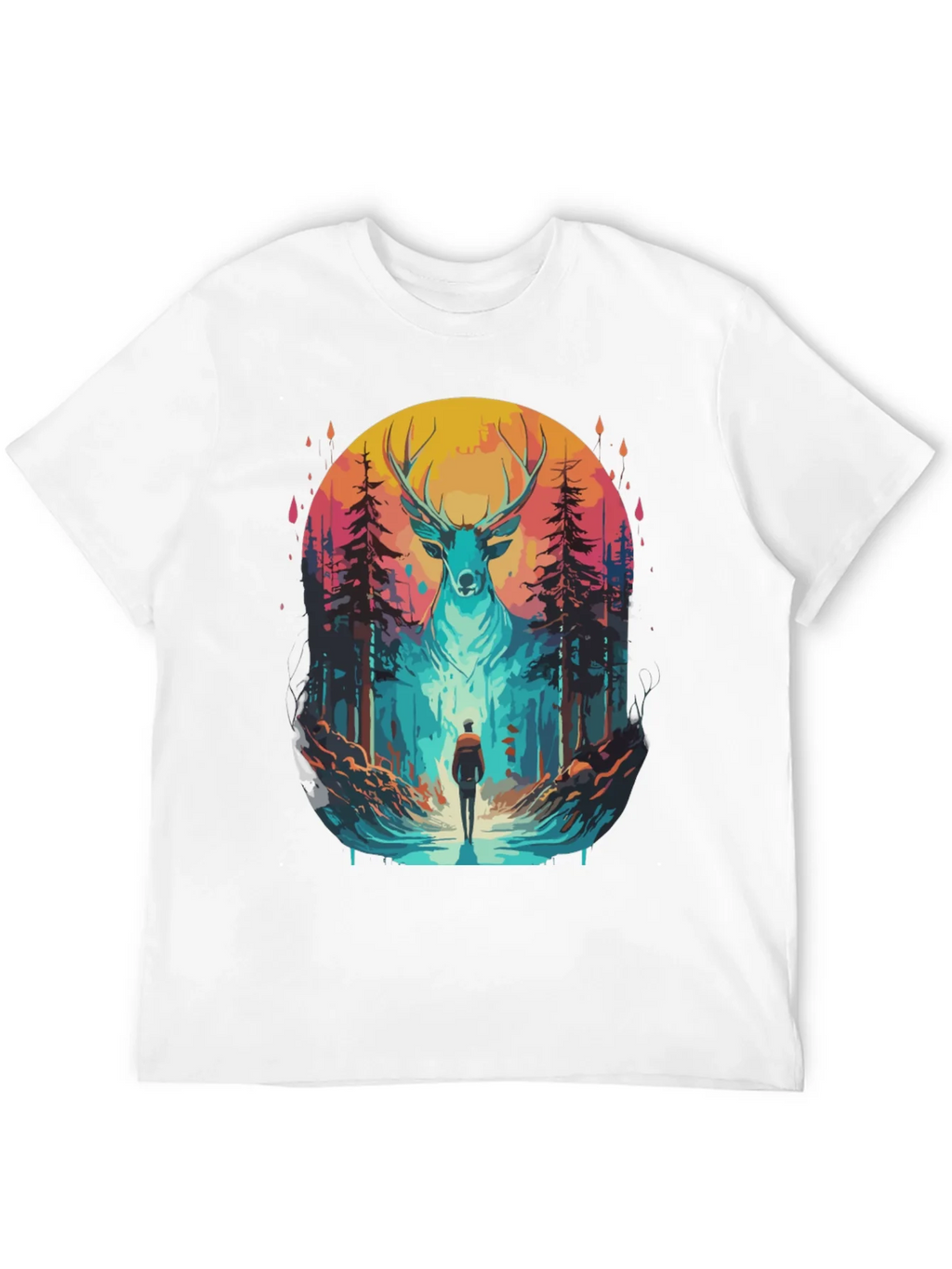 Deer Forest Graphic Tee - Nature Adventure product image 10