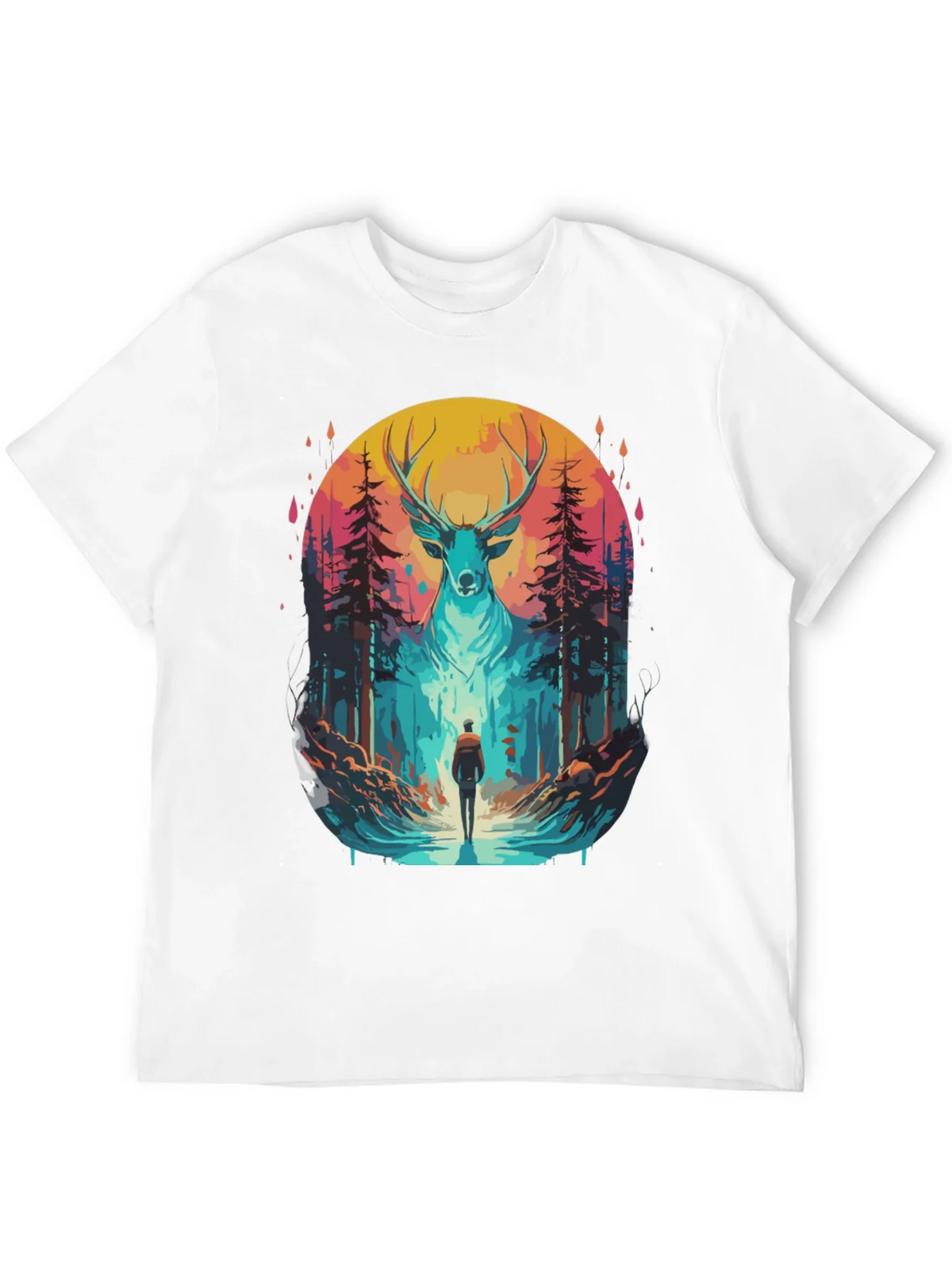 Deer Forest Graphic Tee - Nature Adventure product image 10