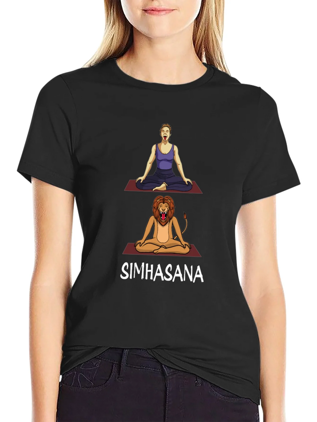 Simhasana Yoga Pose T-Shirt - Lions Breath product image 2
