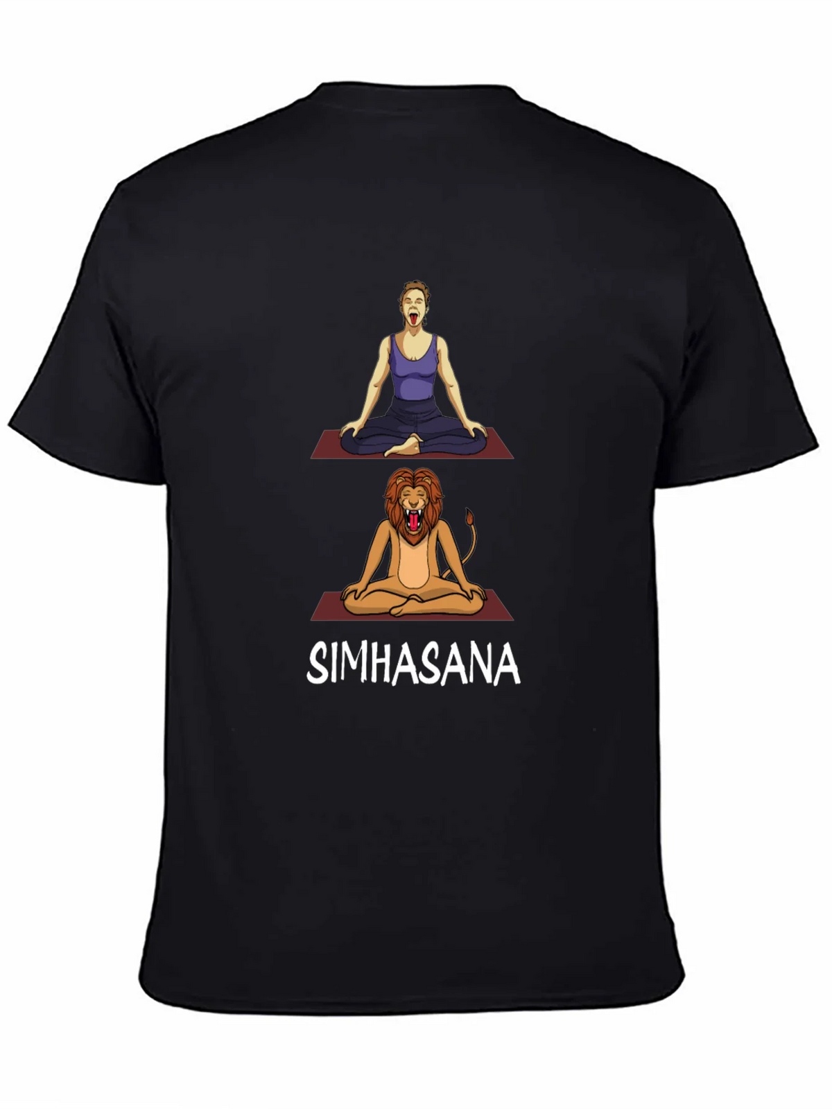 Simhasana Yoga Pose T-Shirt - Lions Breath product image 4