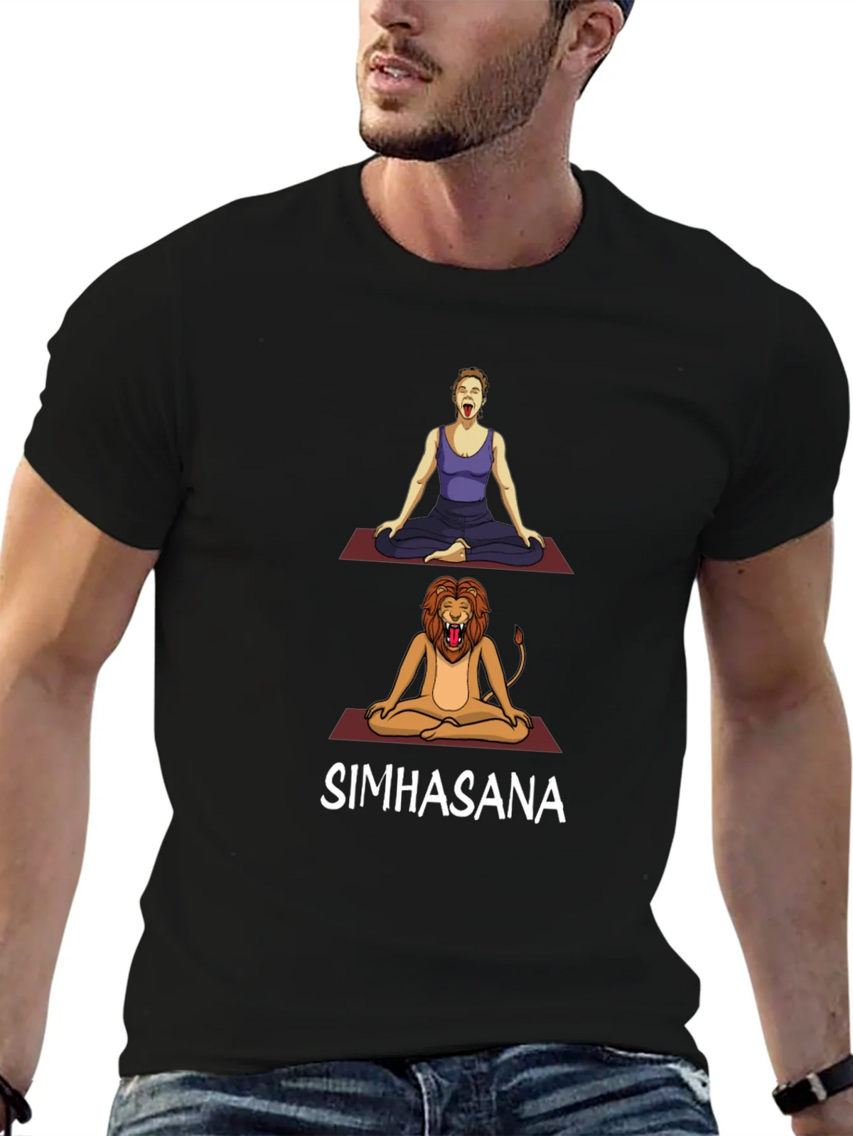 Simhasana Yoga Pose T-Shirt - Lions Breath product image 6