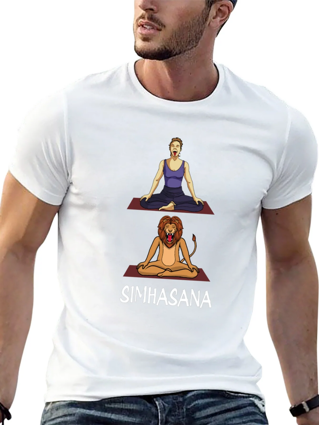 Simhasana Yoga Pose T-Shirt - Lions Breath product image 12