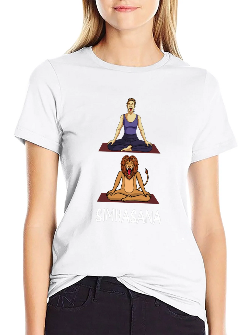 Simhasana Yoga Pose T-Shirt - Lions Breath product image 8