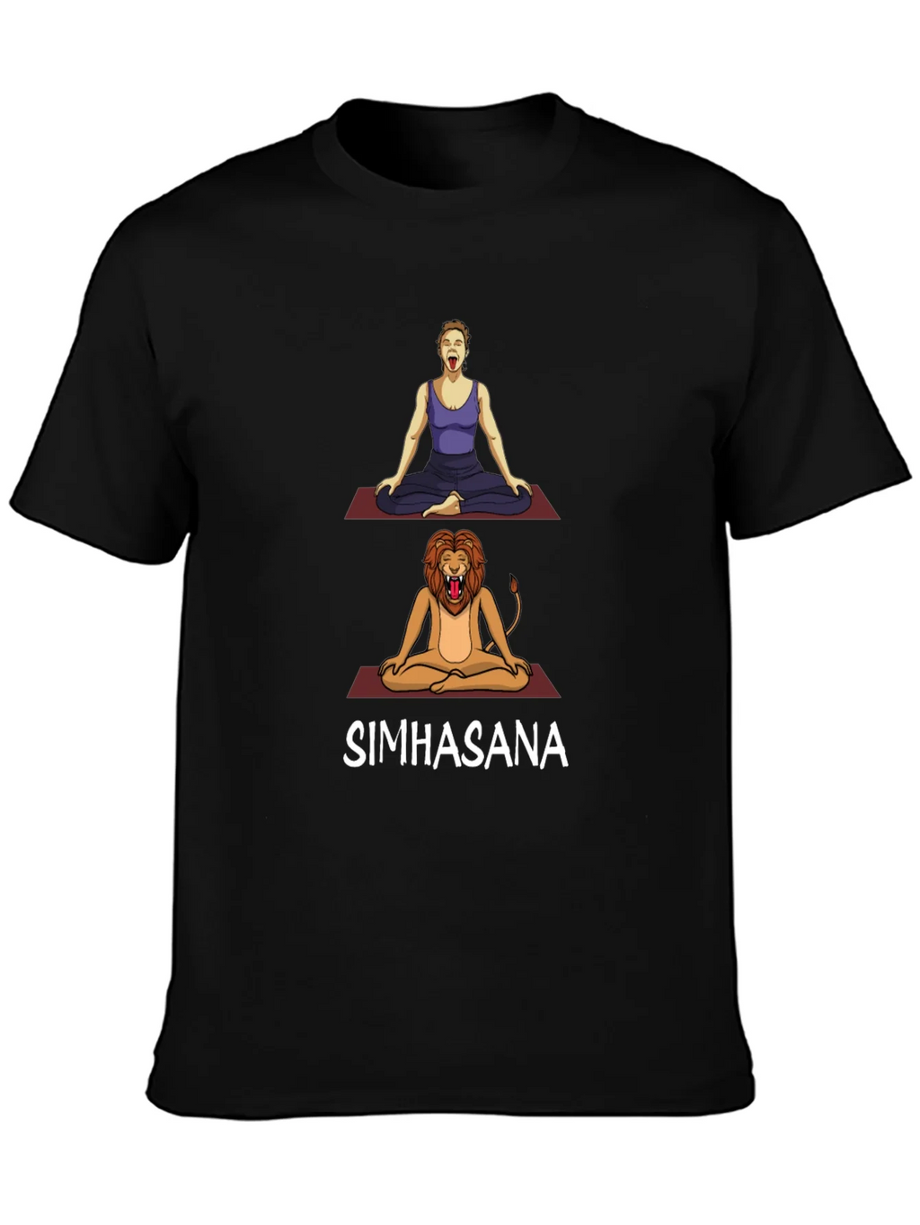 Simhasana Yoga Pose T-Shirt - Lions Breath product image 3