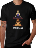 Simhasana Yoga Pose T-Shirt - Lions Breath product image 1