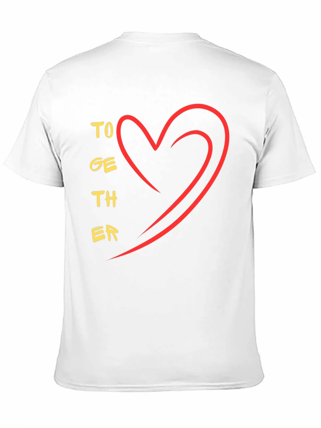 Together Heart Graphic Tee - Stylish Black Casual T-Shirt product image 10