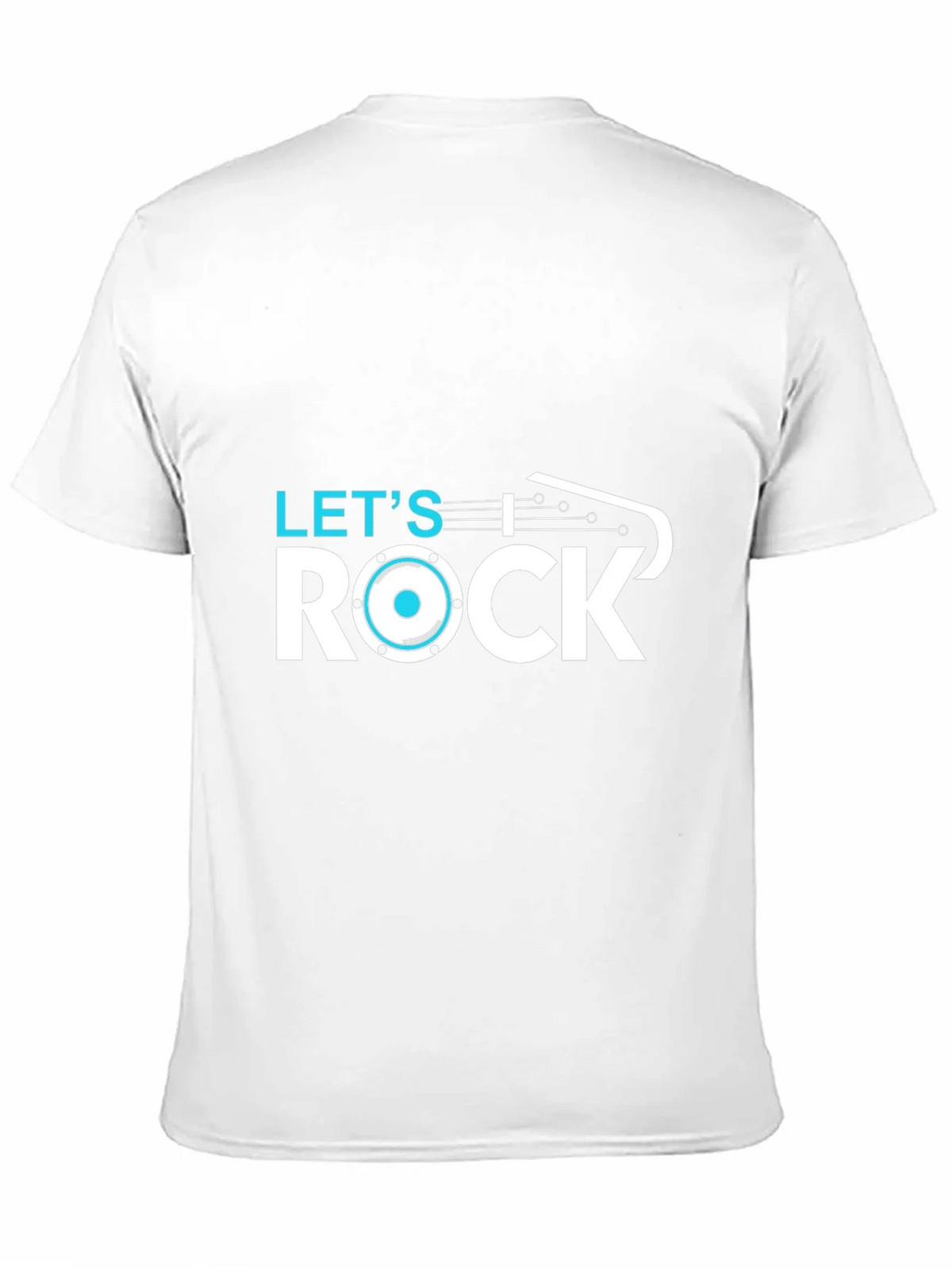 Lets Rock T-Shirt - Black Cotton Graphic Tee product image 10