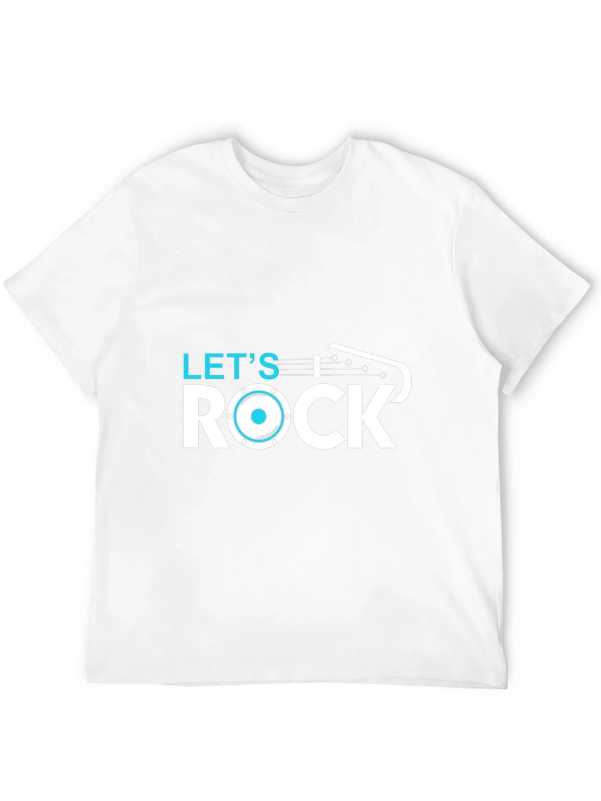 Lets Rock T-Shirt - Black Cotton Graphic Tee product image 11