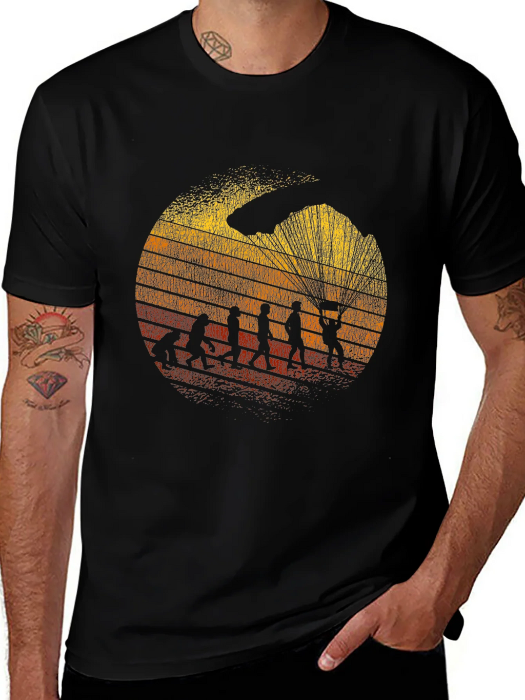 Parachute Evolution Black T-Shirt product image 1