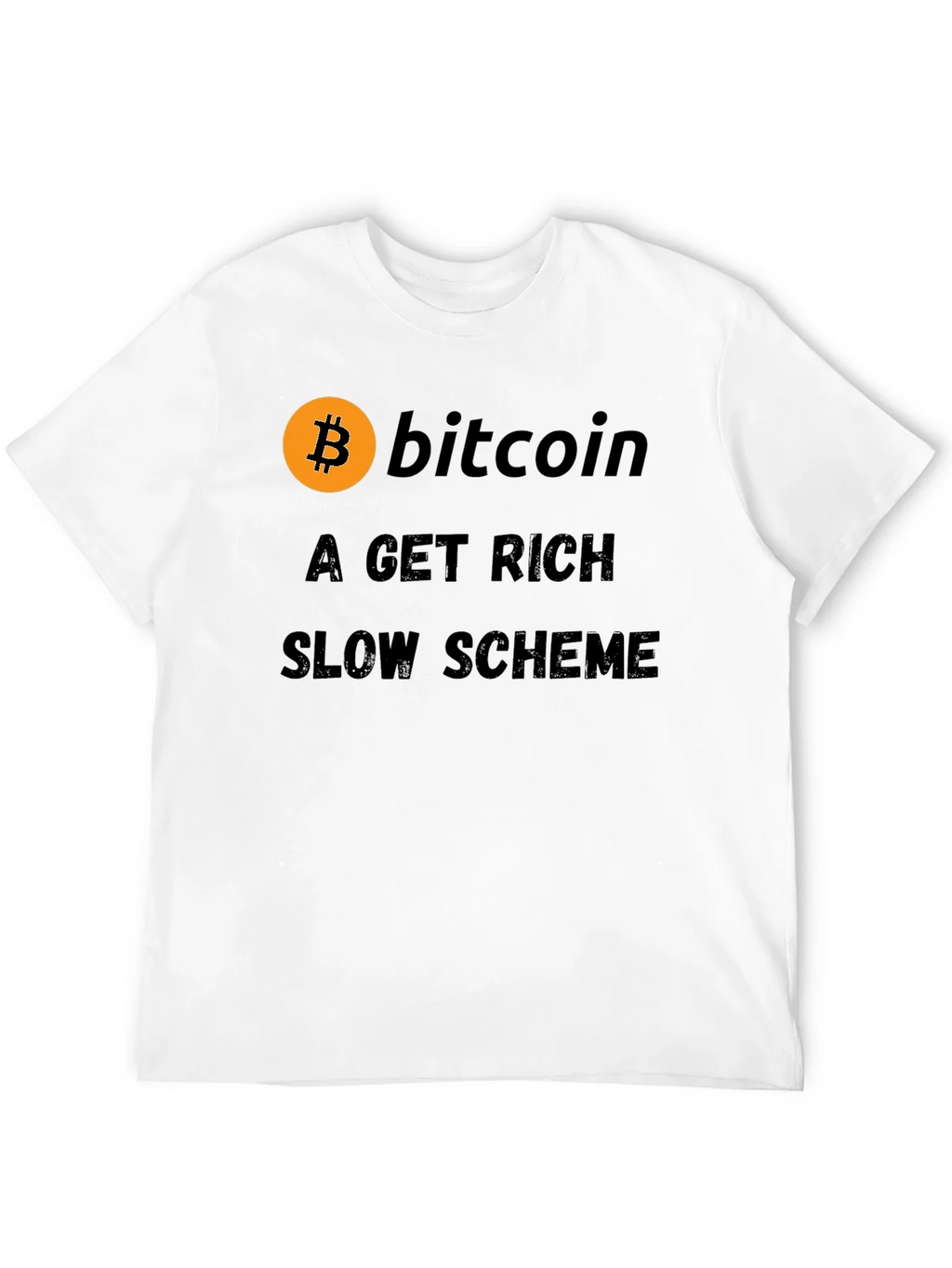 Bitcoin Get Rich Slow Scheme Black T-Shirt product image 11