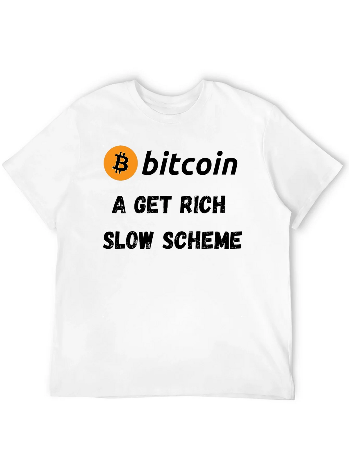 Bitcoin Get Rich Slow Scheme Black T-Shirt product image 11
