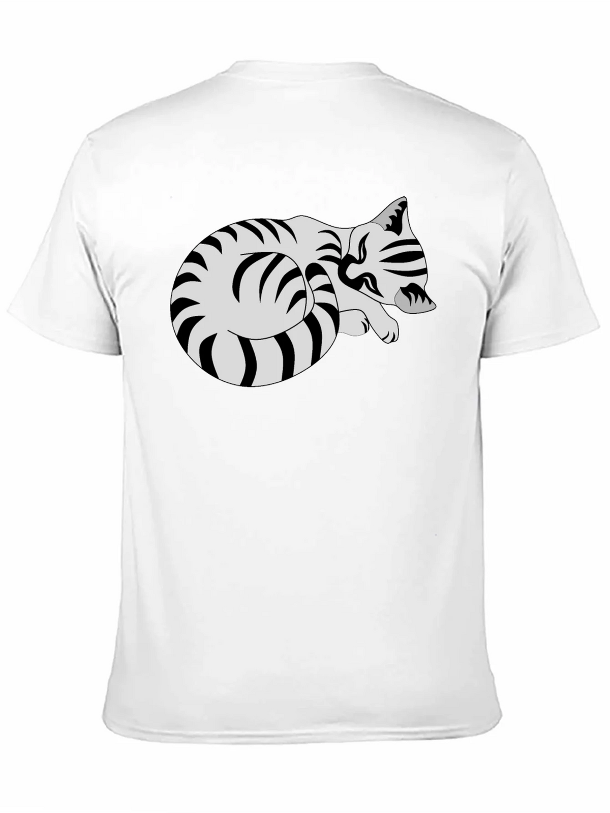 Striped Cat Graphic Tee - Comfy Casual Style product image 8