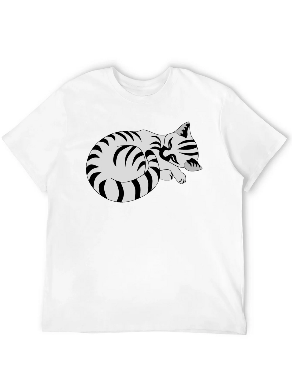 Striped Cat Graphic Tee - Comfy Casual Style product image 9