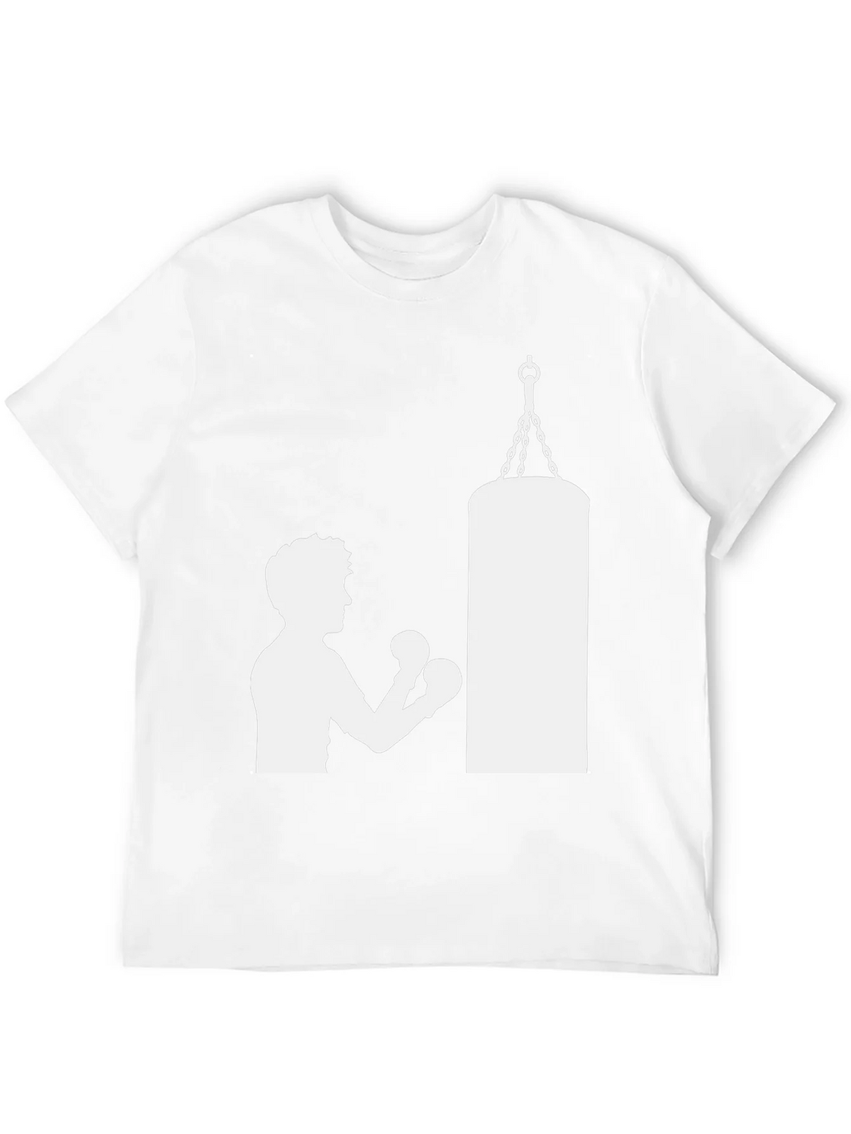 Boxing Silhouette T-Shirt - Punching Bag Graphic Tee