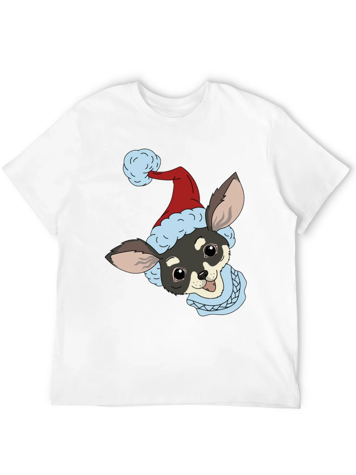 Christmas Dog Graphic Tee - Holiday Style
