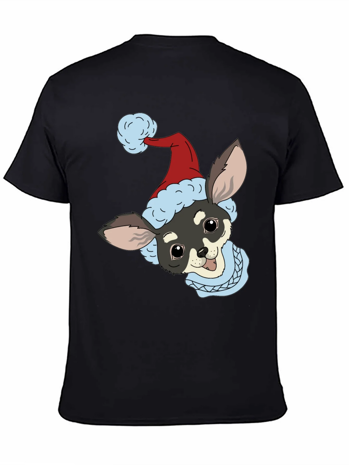 Christmas Dog Graphic Tee - Holiday Style