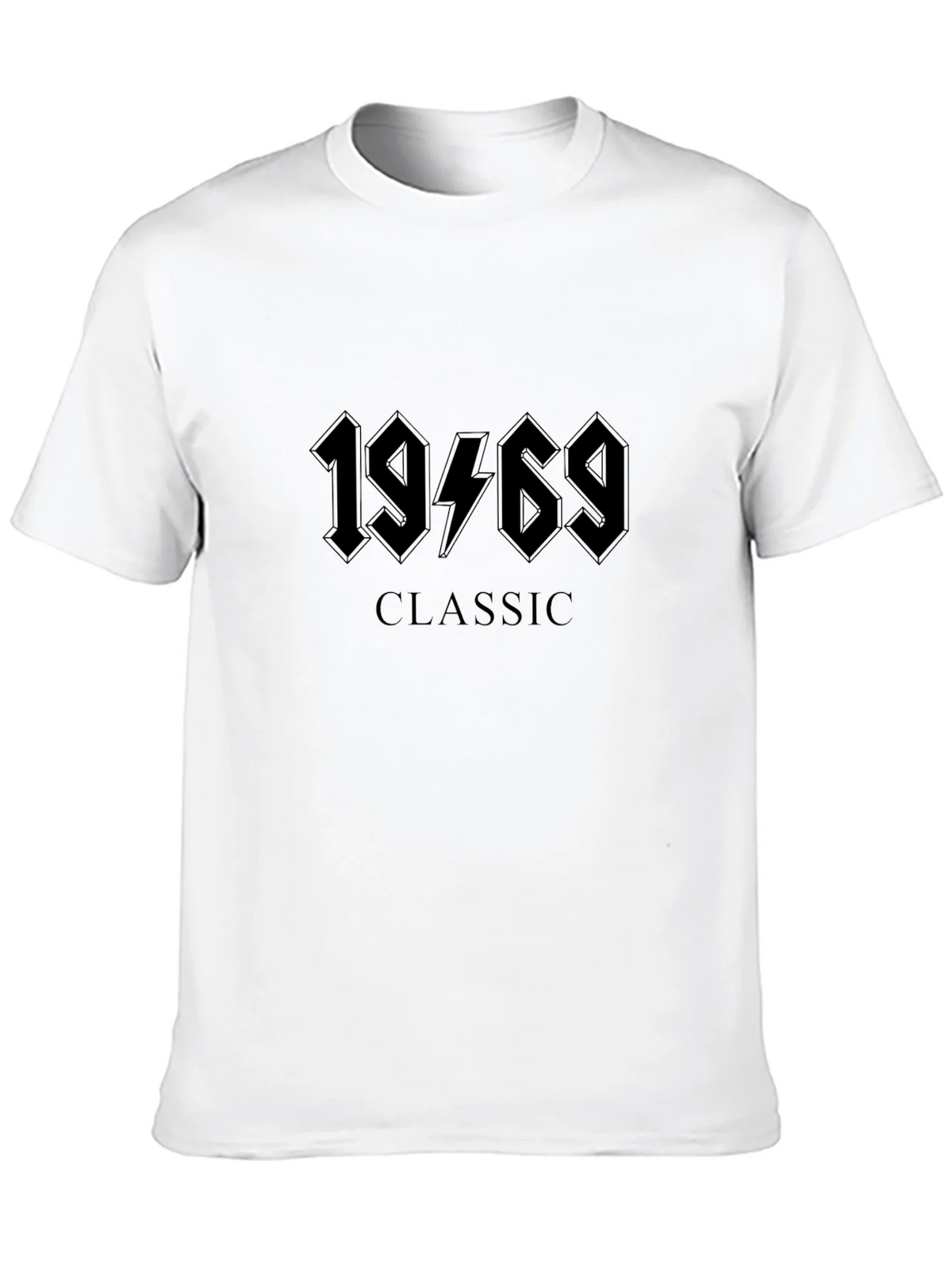 1969 Classic Rock Style Graphic Tee - Black Cotton T-Shirt product image 9