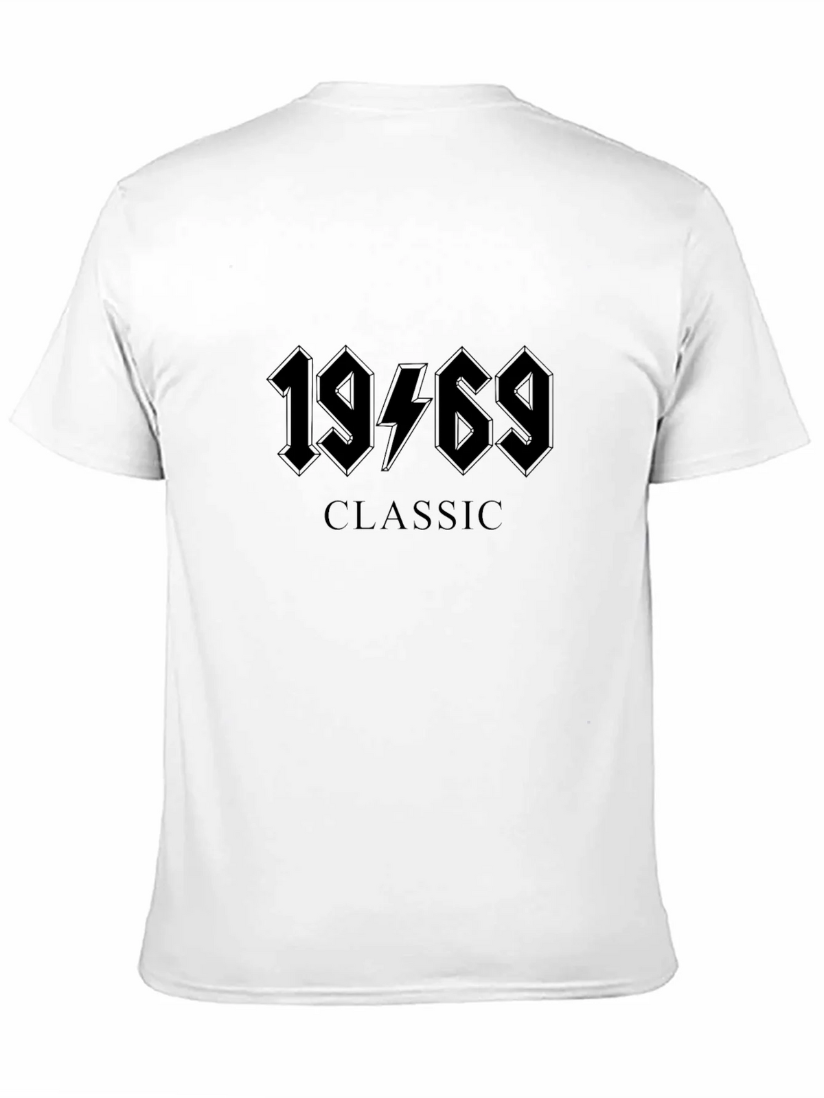 1969 Classic Rock Style Graphic Tee - Black Cotton T-Shirt product image 10