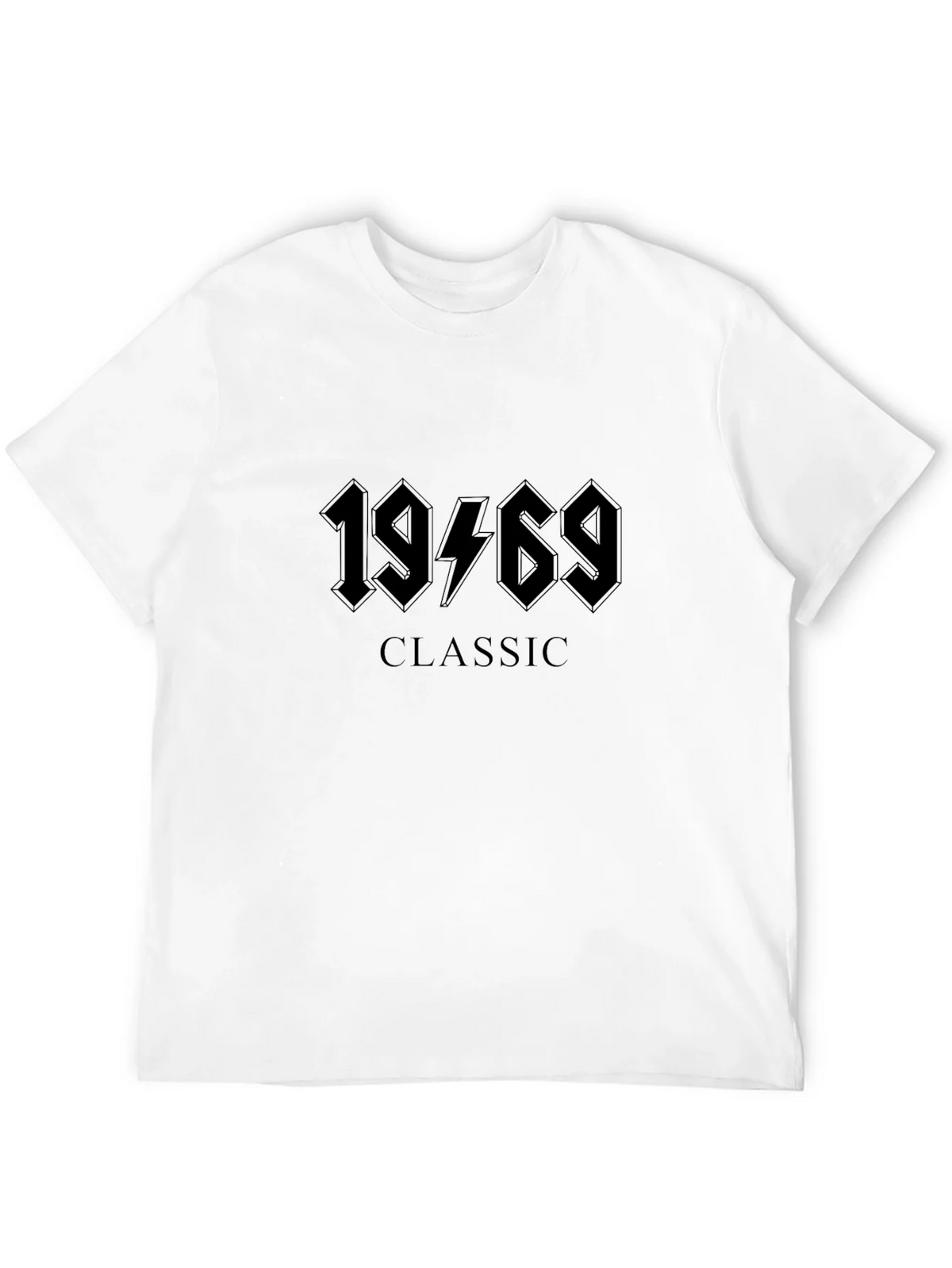 1969 Classic Rock Style Graphic Tee - Black Cotton T-Shirt product image 11