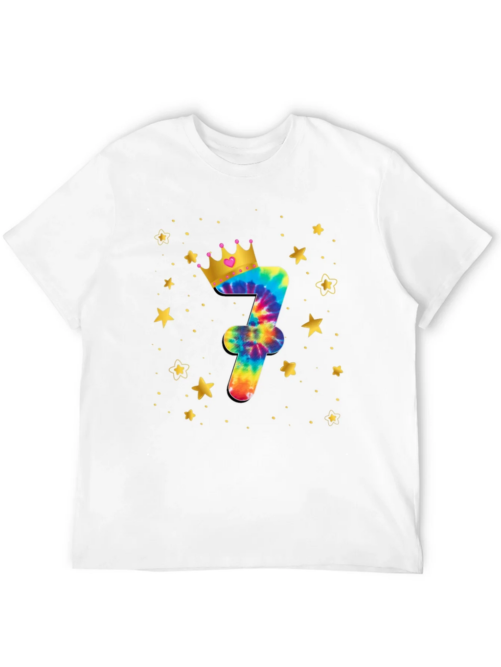 Birthday Tie-Dye Number 7 T-Shirt product image 11