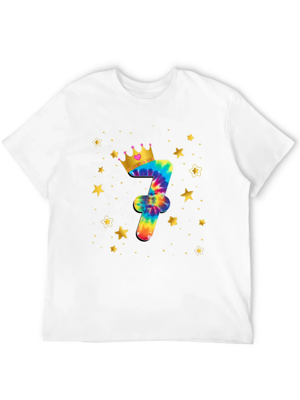 Birthday Tie-Dye Number 7 T-Shirt product image 11