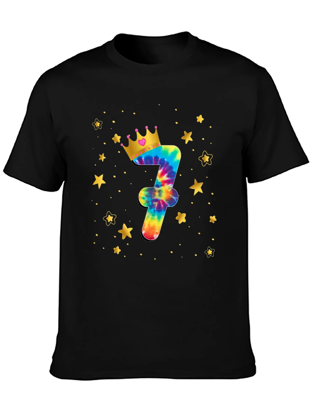 Birthday Tie-Dye Number 7 T-Shirt product image 3