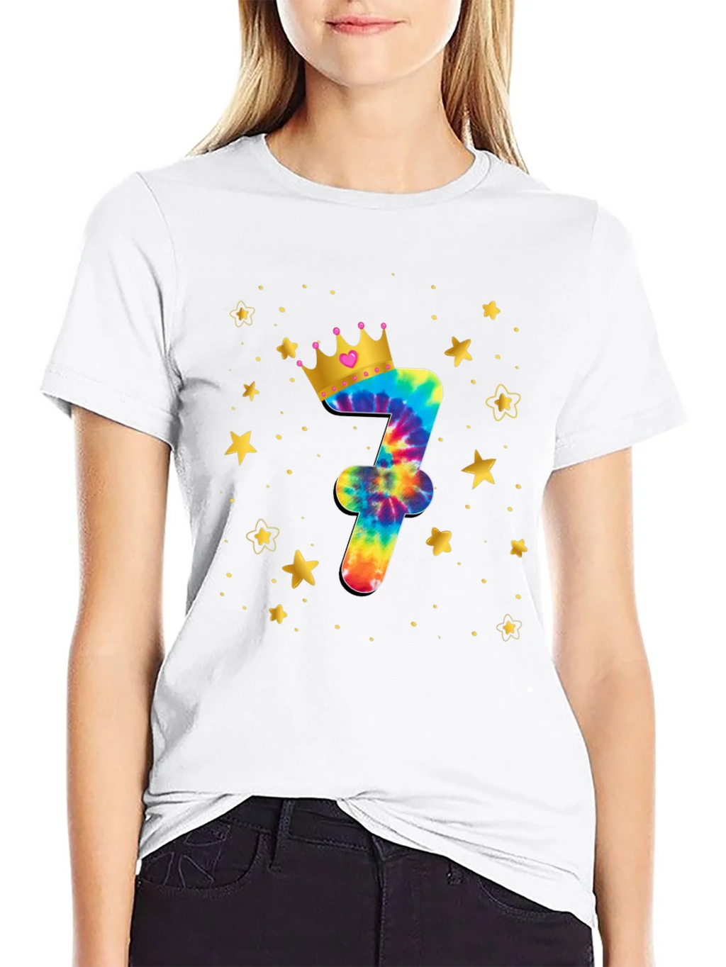 Birthday Tie-Dye Number 7 T-Shirt product image 8