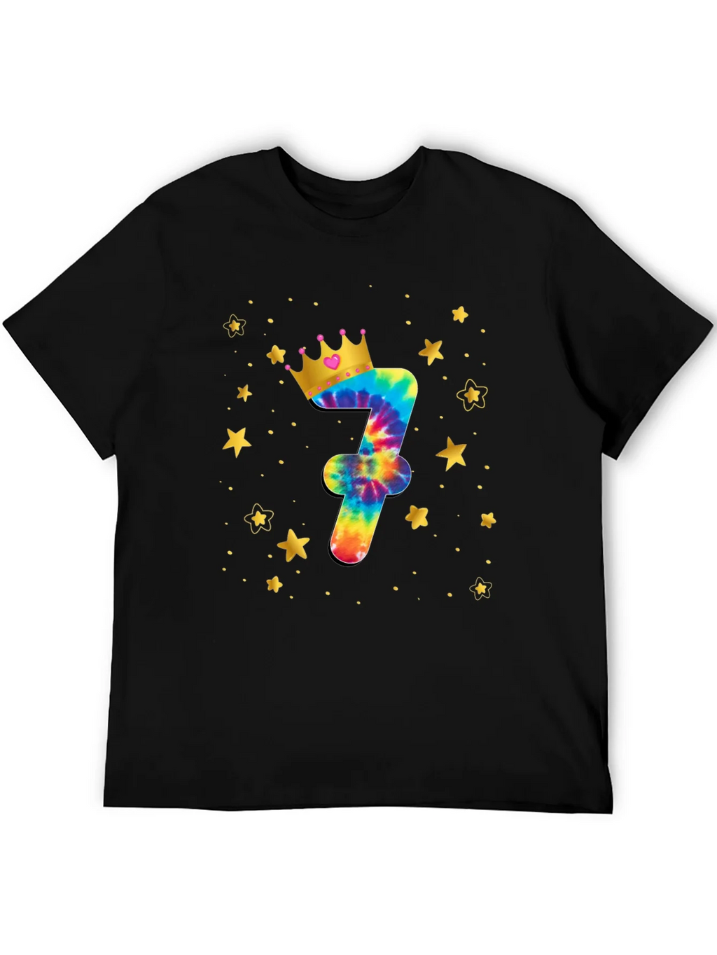 Birthday Tie-Dye Number 7 T-Shirt product image 5