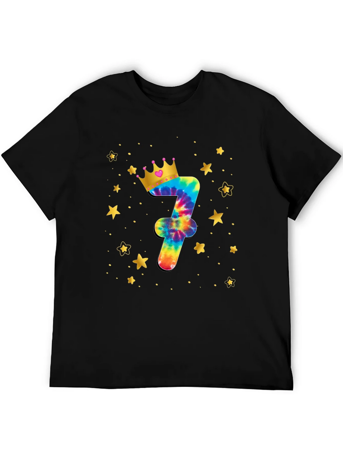 Birthday Tie-Dye Number 7 T-Shirt product image 5