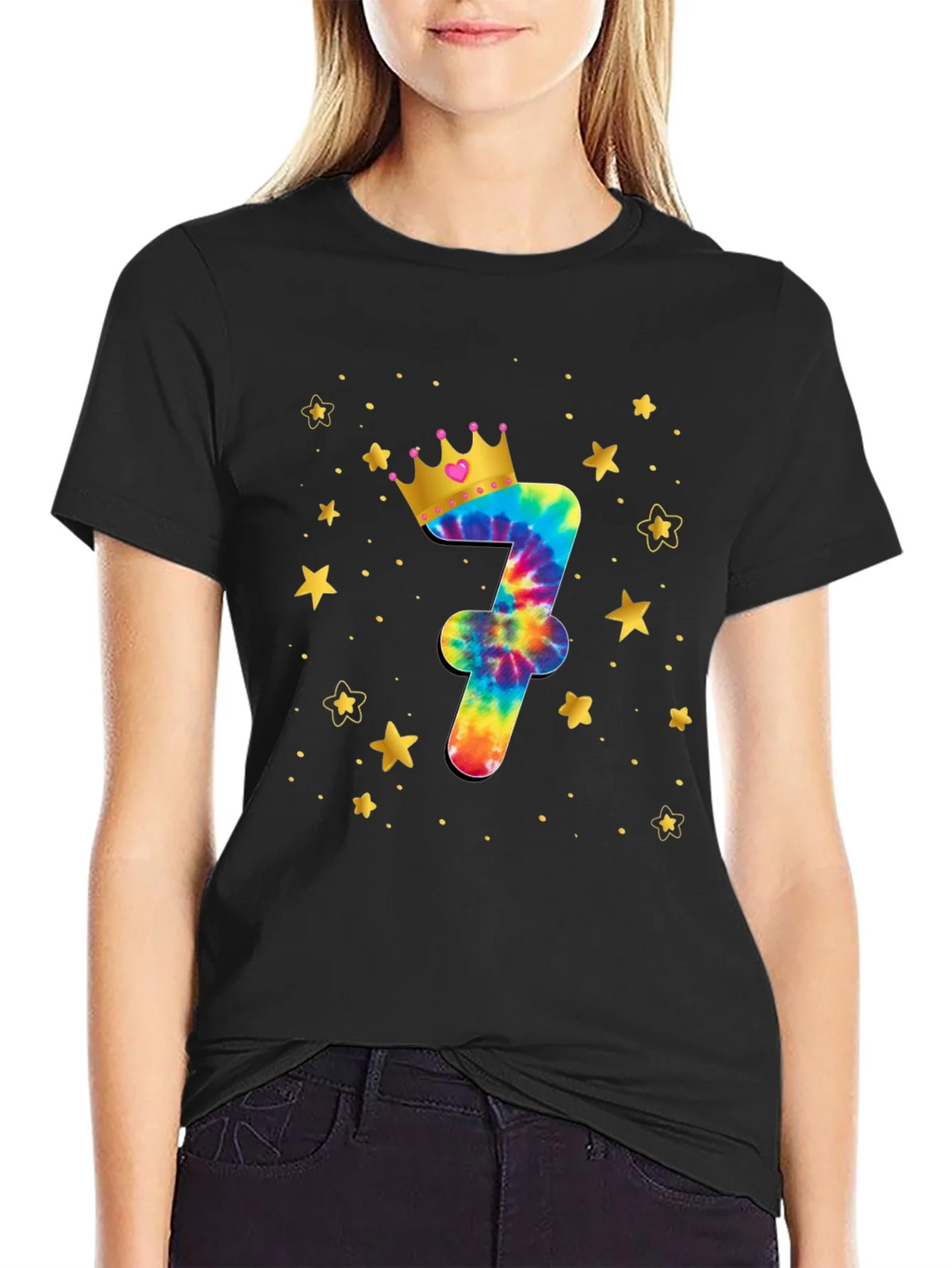 Birthday Tie-Dye Number 7 T-Shirt product image 2