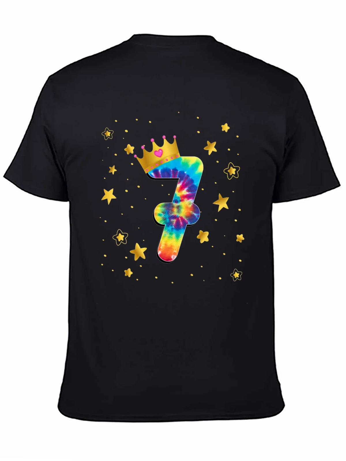 Birthday Tie-Dye Number 7 T-Shirt product image 4