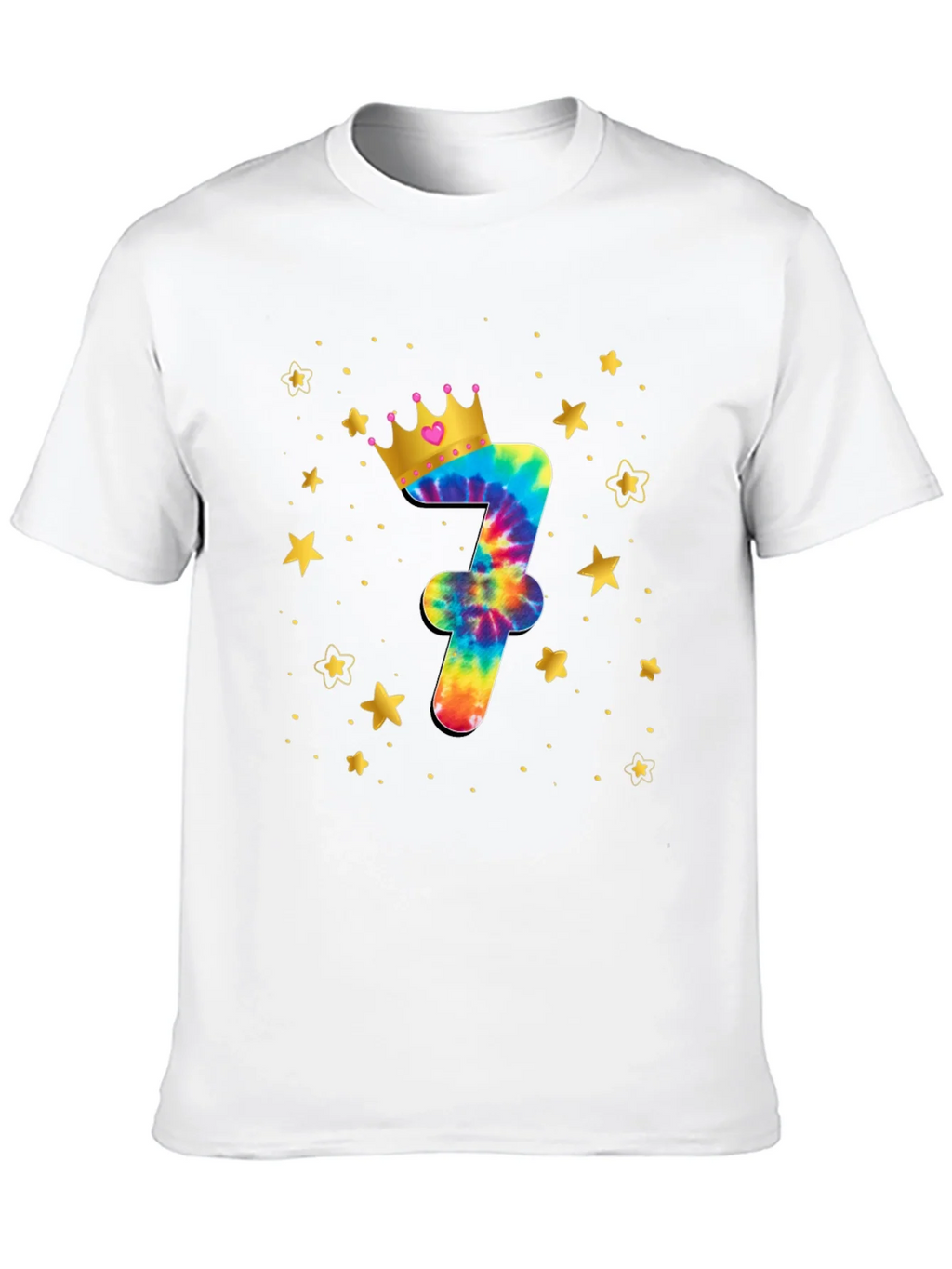 Birthday Tie-Dye Number 7 T-Shirt product image 9