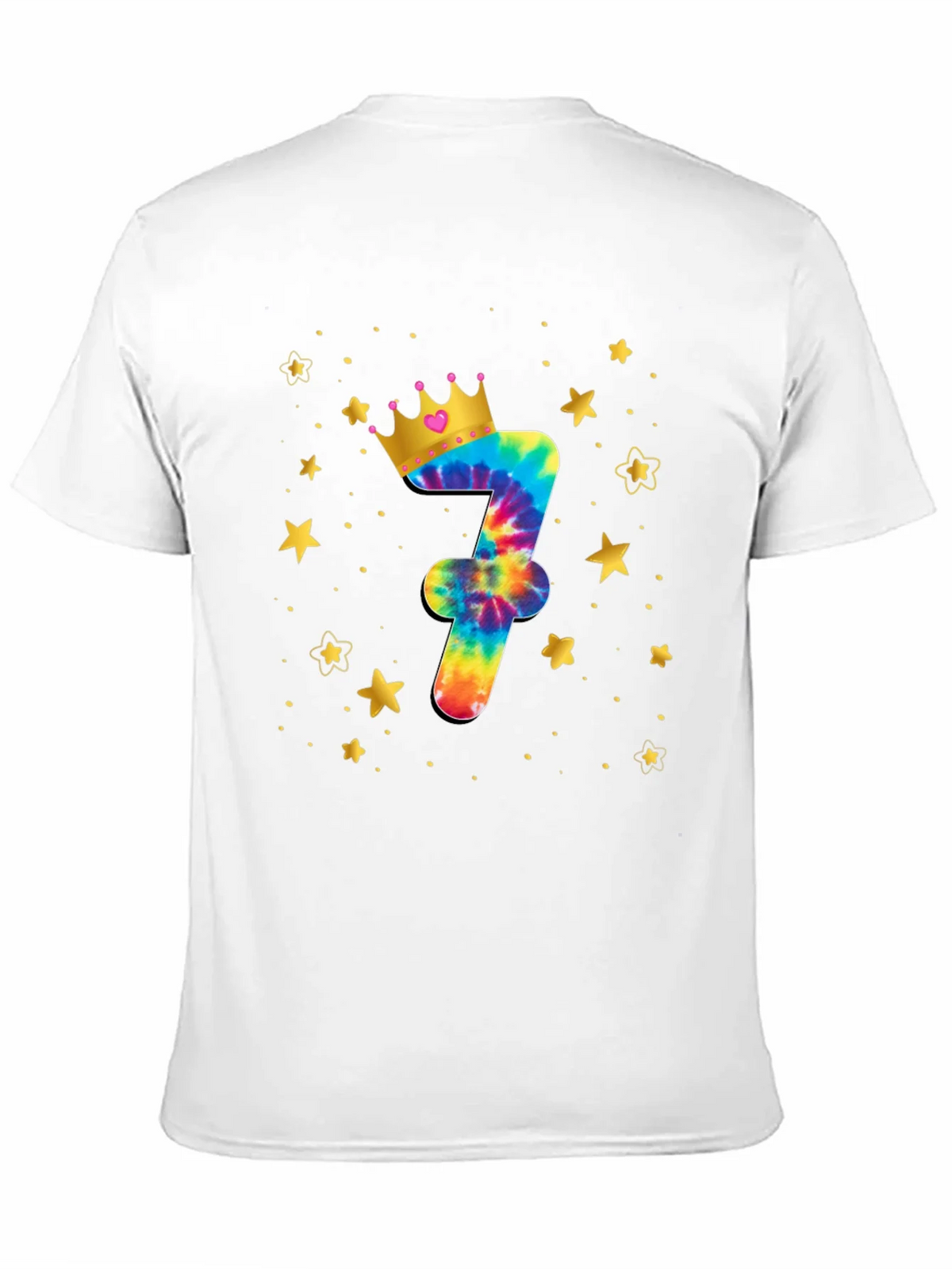 Birthday Tie-Dye Number 7 T-Shirt product image 10