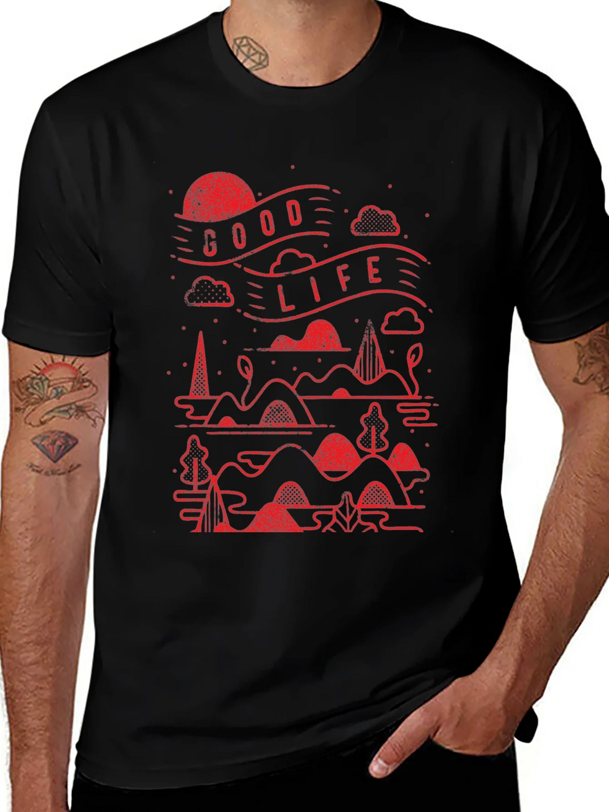 Good Life Graphic Tee - Black product image 1