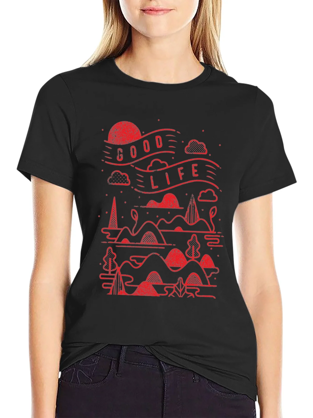 Good Life Graphic Tee - Black product image 2